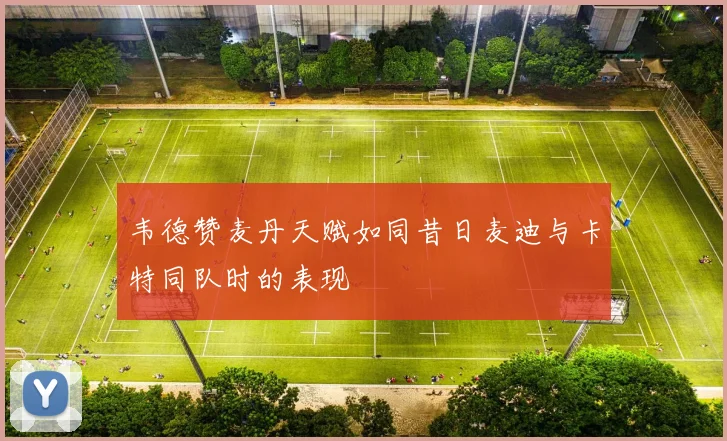 韦德赞麦丹天赋如同昔日麦迪与卡特同队时的表现